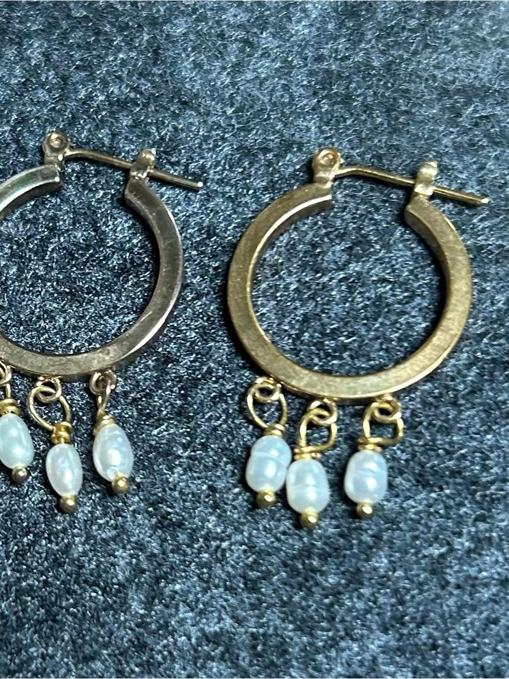 Pearl Hoop Earrings